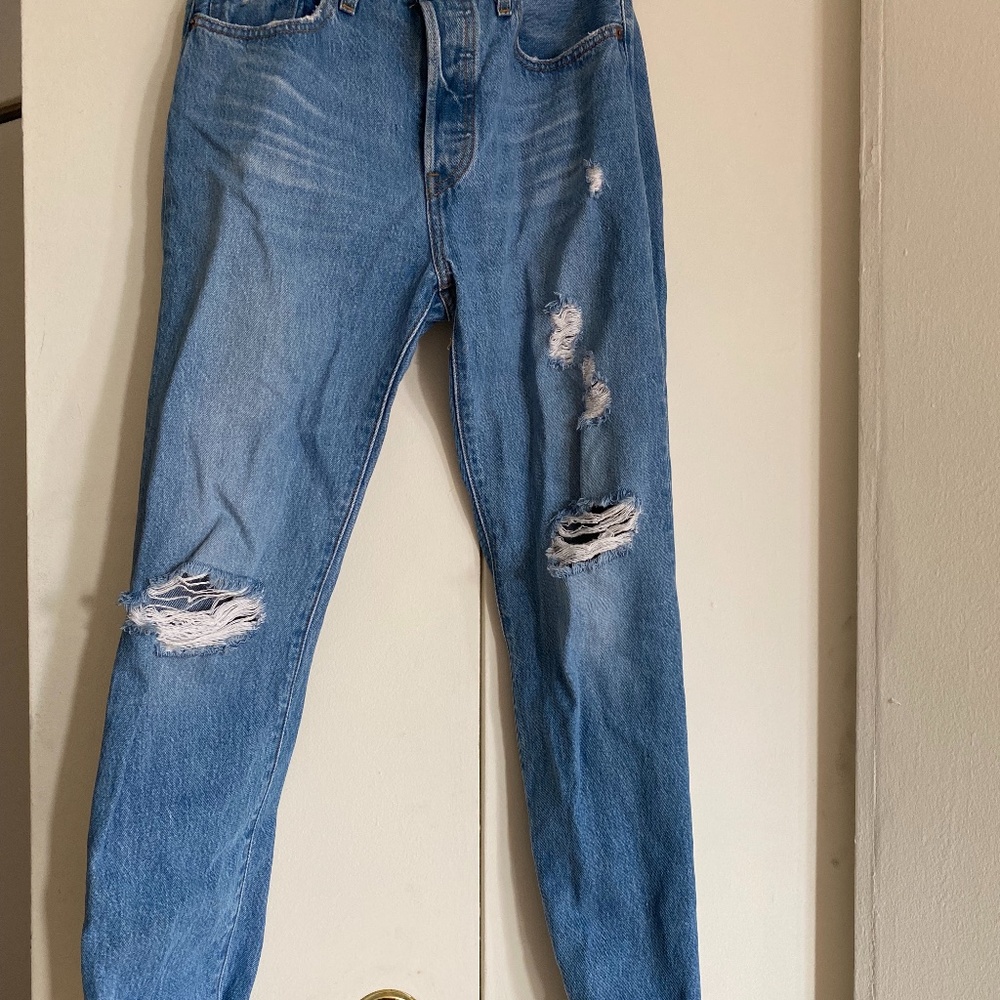 Levi Boyfriend Jeans (with rips)
